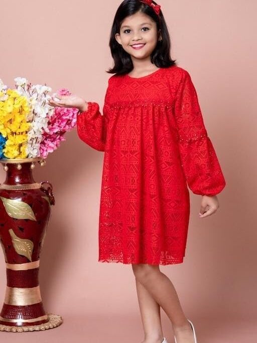 Cotton Blend  Frock Dress