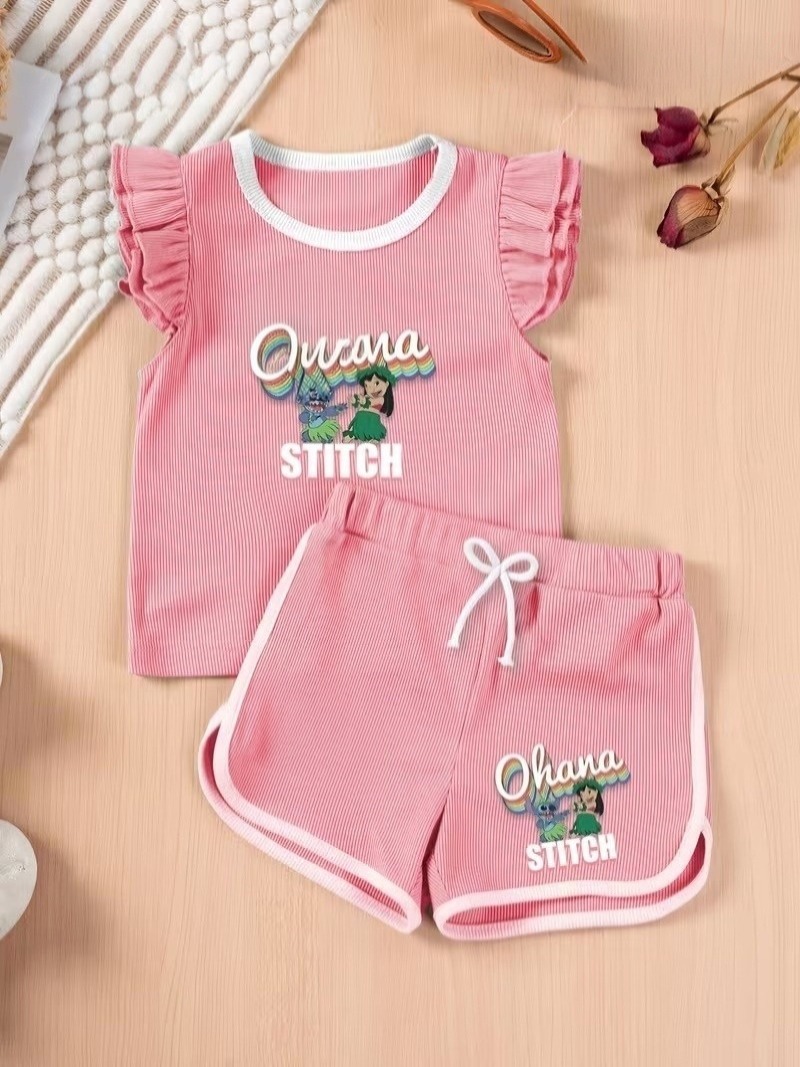 Tailorwomen Girls Cotton Top & Shorts Set | Cute Summer Co-Ord Set for Girls | Casual Daily Wear Outfit - Image 5